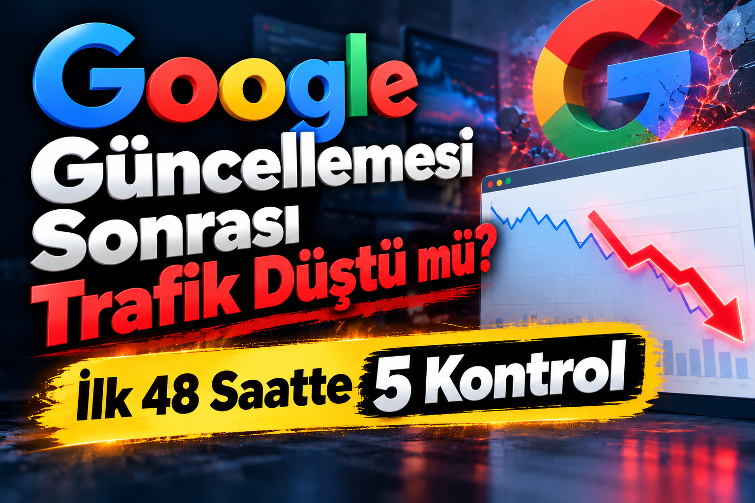 Google Güncellemesi Sonrası Trafik Düştü mü? İlk 48 Saatte 5 Kontrol